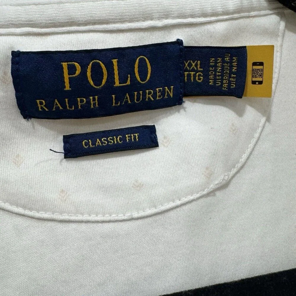 Polo Ralph Lauren Polo Shirt‎ Classic Fit Design Mens 2XL Whit